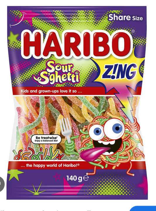 Haribo Sour S’ghetti  142g