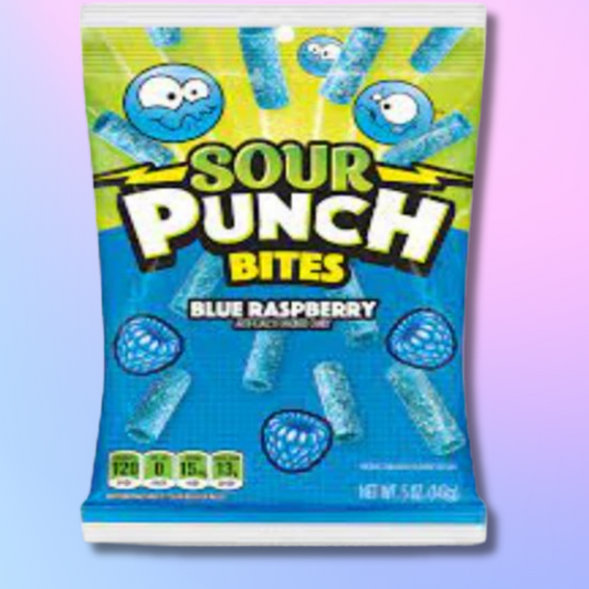 Sour Punch Bites Blue Raspberry 142 g