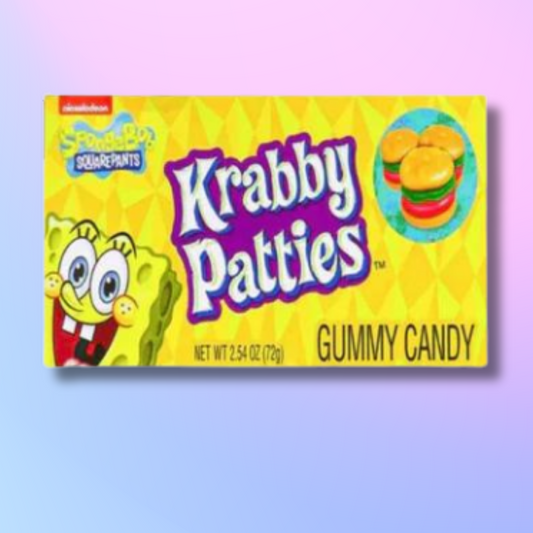 Spongebob Squarepants Gummy Krabby Patties, Theater Box 72 g