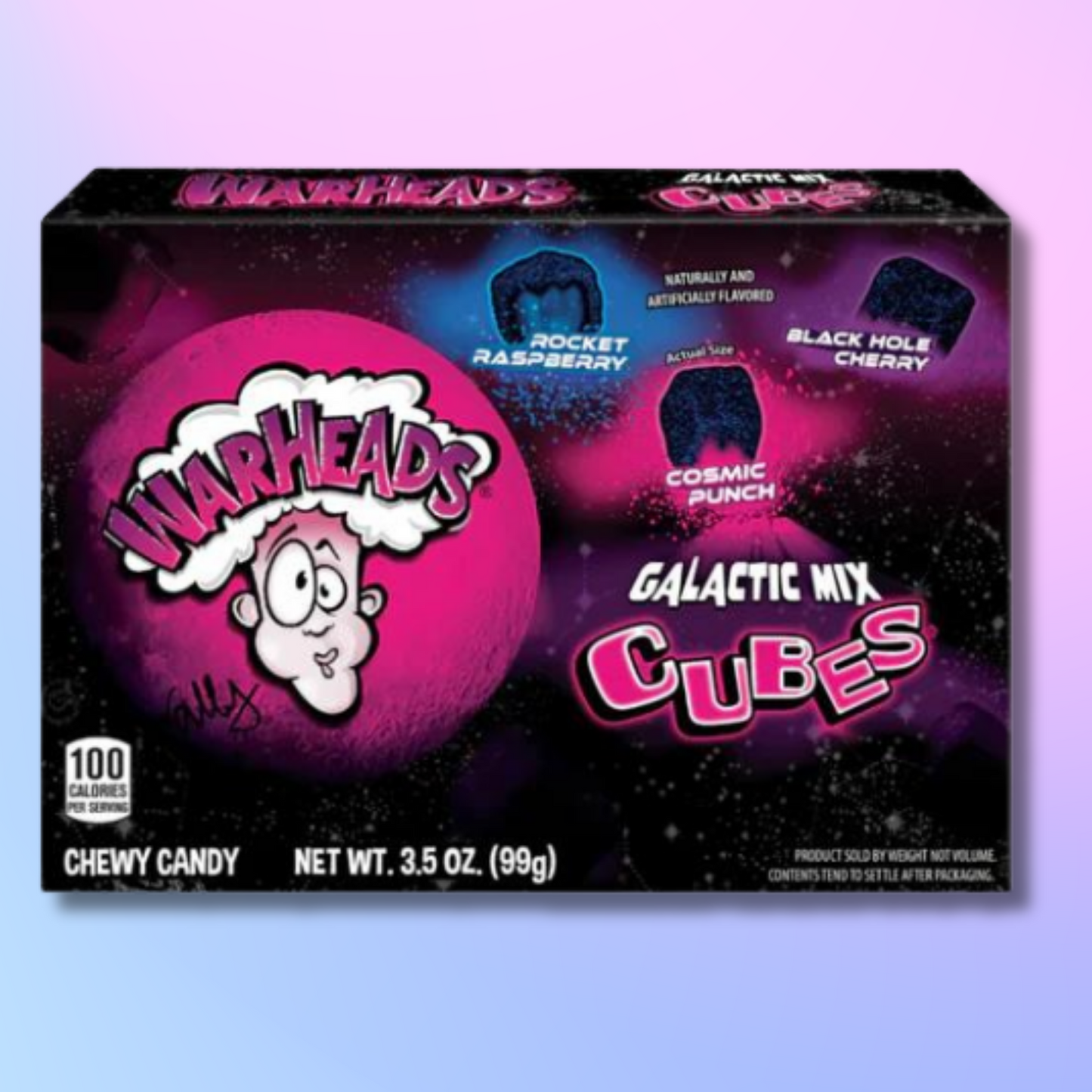 Warheads Galactic Cubes Theatre Box 99 g