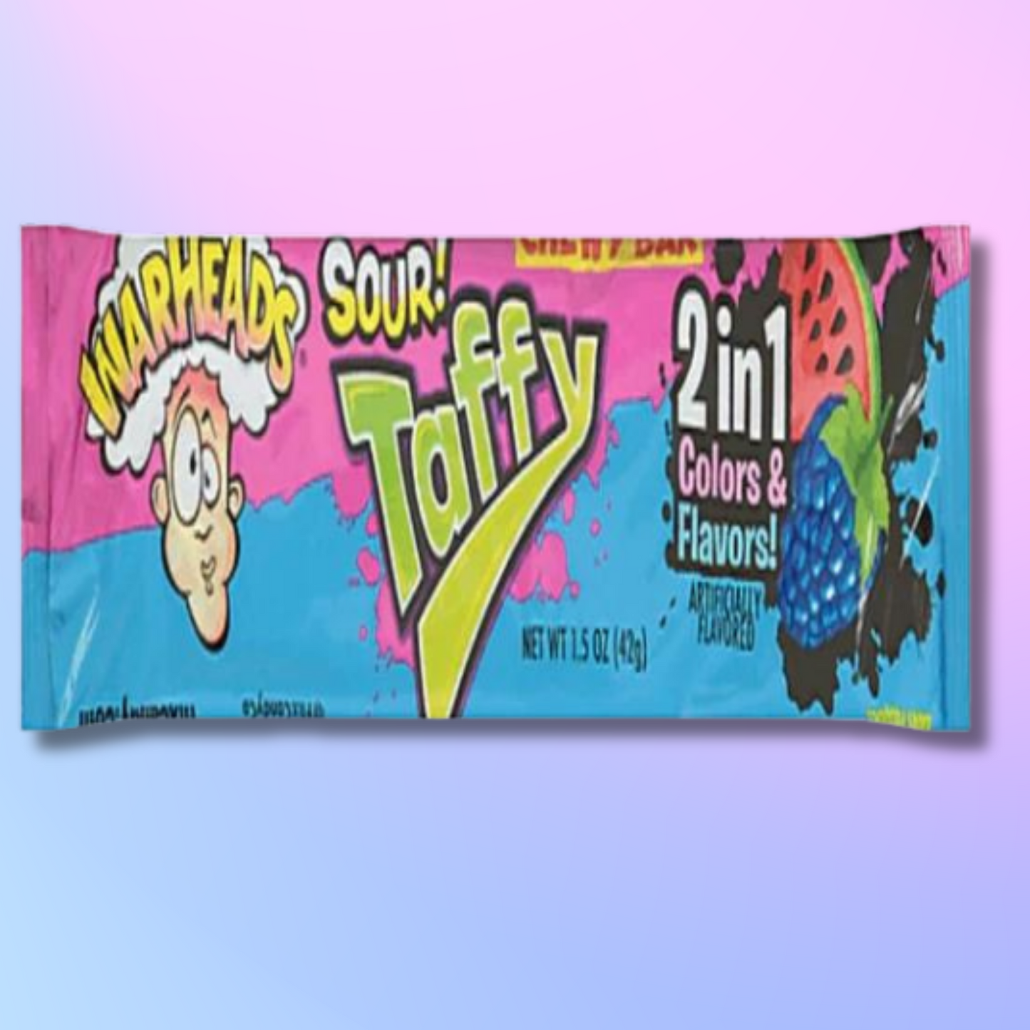 Warheads 2-in-1 Taffy Bar 42 g