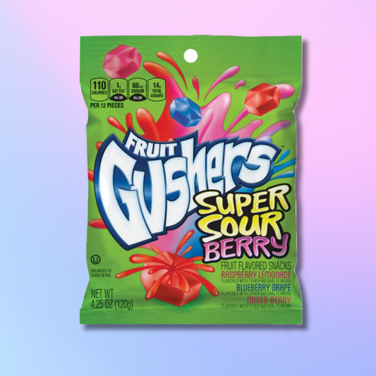 Fruit Gushers Super Sour Berry 120 g