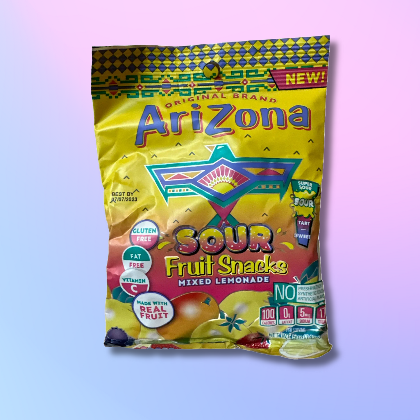 Arizona Mixed Lemonade Sour Fruit Snacks 142 g