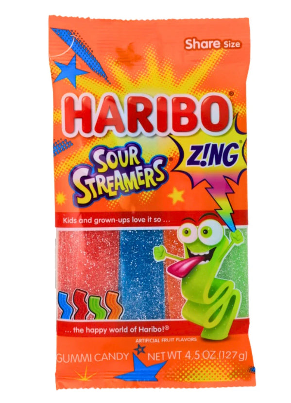 Haribo Sour Streamers 127g