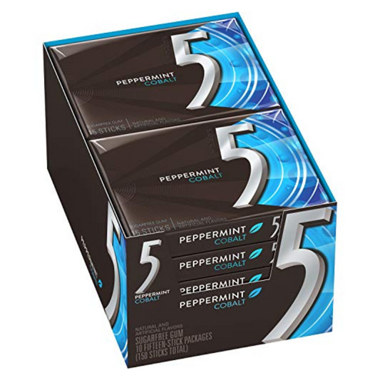 Wrigley's 5 Peppermint Cobalt Sugar Free Gum